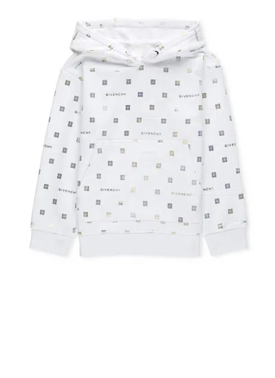 Givenchy Kids' Hoodie With Monogram In White