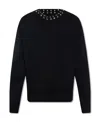 Givenchy Hoop Detailed Neckline Jumper Men In Black
