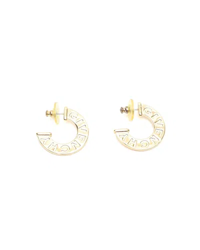 Givenchy Hoop Logo Earrings In Gold