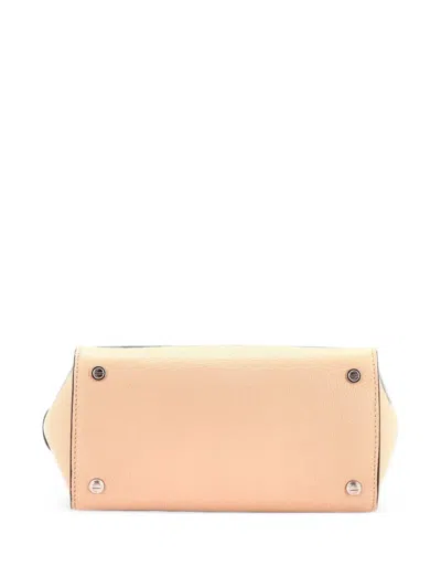 Pre-owned Givenchy Horizon Leather Mini Satchel In Neutrals