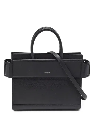 Pre-owned Givenchy Horizon Satchel Bag In Black