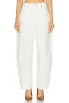 Givenchy Balloon Leg Denim Pants In White