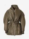 Givenchy Hourglass Bomber With Zipped Shawl Collar In Nylon In Brown
