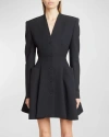 GIVENCHY HOURGLASS BUTTON-FRONT MINI DRESS