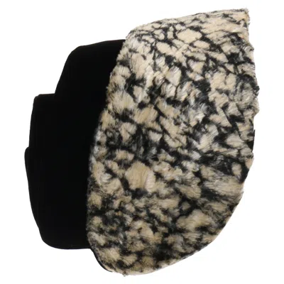 Pre-owned Givenchy Hubert De  C.1950's Silk Velvet Juliette Calot Cap Hat In Black