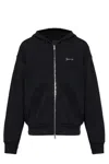 Givenchy Men Boxy Fit Hoodie With Zip And Pocket Base In Nero
