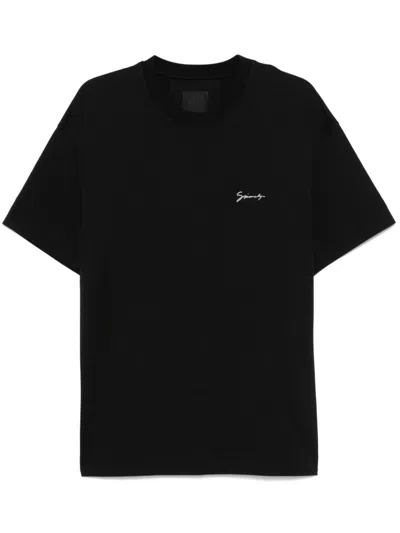 Givenchy Hubert Objects-print Cotton T-shirt In Black