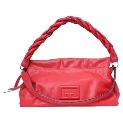 Pre-owned Givenchy Id93 Puffer Large Rossa Borsa A Spalla In Red