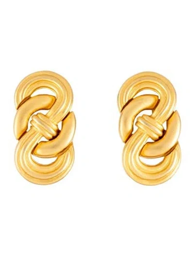 Pre-owned Givenchy Infinity Clip On Earrings In Multicolor