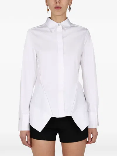 Givenchy Cotton Poplin Shirt With Insert In White