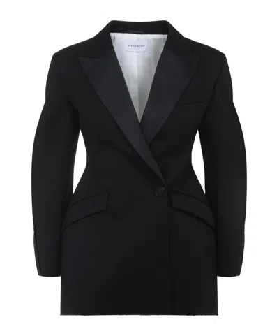 GIVENCHY GIVENCHY INSIDE-OUT COCOON MINI BLAZER DRESS