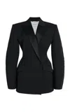 Givenchy Cocoon Jacket Dress Inside Out In Blue