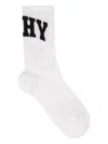 Givenchy Intarsia Knit-logo Socks In White