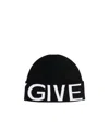 Givenchy Intarsia-knit Wool Beanie In Black