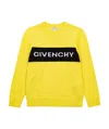 Givenchy Intarsia-logo Crewneck Sweater In Yellow
