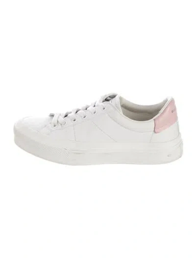 Pre-owned Givenchy Interlocking Cc Logo Leather Sneakers In Multi