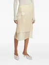 Givenchy Iris Midi Skirt In Yellow