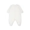 Givenchy Ivory Babygrow For Babykids With 4g Motif In Ivory