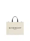 Givenchy Ivory Canvas Medium G Shopping Bag In Neutral