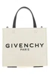 Givenchy Woman Ivory Canvas Mini G-tote Handbag