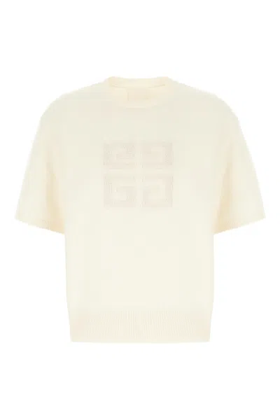 Givenchy Ivory Cashmere Sweater In White Beige
