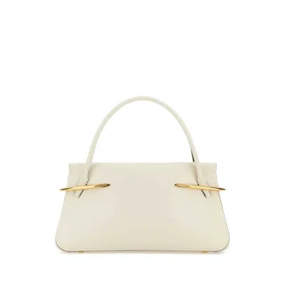 Givenchy Ivory Leather Medium Pinch Handbag In White