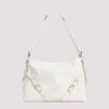 Givenchy Voyou Medium Shoulder Bag In Tumbled Leather In Nude & Neutrals