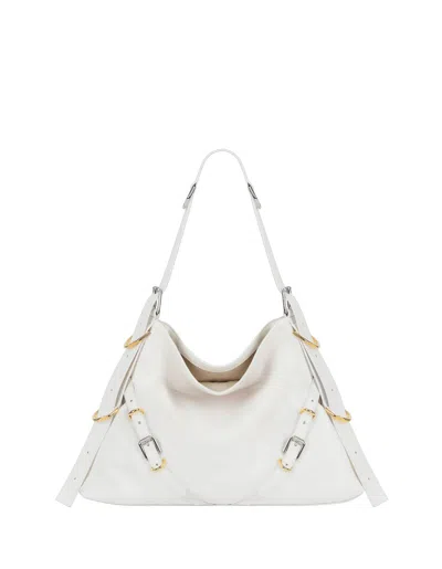 Givenchy Ivory Medium Voyou Bag In White