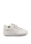 Givenchy Ivory Sneakers For Babykids With 4g Pattern In Ivory