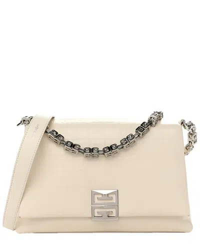 Givenchy Ivory Soft Calf Leather 4g Embossed Shoulder Bag (authentic Pre-  Loved)
