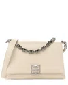 Givenchy Ivory Soft Calf Leather 4g Embossed Shoulder Bag (authentic Pre-  Loved)