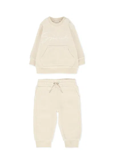 Givenchy Ivory Suit For Babykids With Logo In Neutral