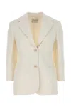 Givenchy White Single-breasted Blazer In Neutral