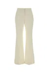 Givenchy Flared Wool Trousers Featuring Belt Loops In Multi