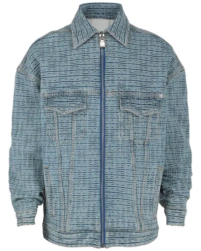 Givenchy 4g Denim Jacket In Blue