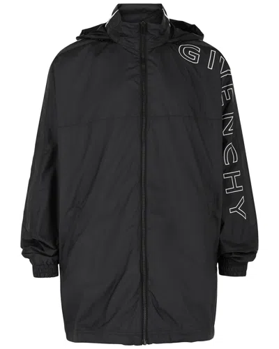 Givenchy Long-sleeve Logo-print Jacket In Black