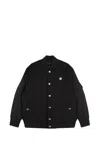 Givenchy Black Fabric Bomber Jacket With Logo Application In Back