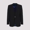 Givenchy Wool Jacket With Flap Pockets And Notched Collar In Black