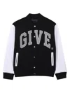 Givenchy Logo-patch Bomber Jacket In Black