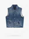 Givenchy Denim Vest In Blue
