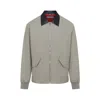 Givenchy Contrast-collar Bomber Jacket In Gray