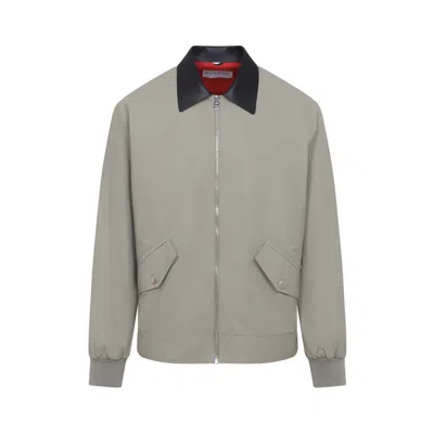 Givenchy Long Sleeve Casual Jacket In Gray