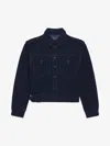 Givenchy Jacket In Boucle Denim In Blue