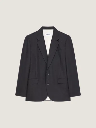 Givenchy Jacket In Flannel In Gray