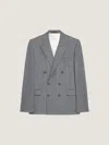 Givenchy Jacket In Flannel In Gray