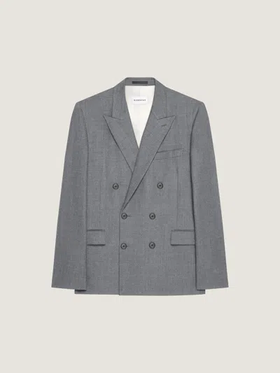 Givenchy Jacket In Flannel In Gray
