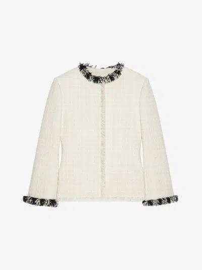 GIVENCHY JACKET IN TWEED WITH PEARLS