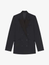 GIVENCHY JACKET IN WOOL AND MOHAIR WITH SATIN COLLAR