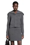 Givenchy Cropped Long Sleeve Knitwear Featuring Buttons In Multi