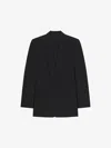 Givenchy Jacket In Wool With Lurex Stripes In Black